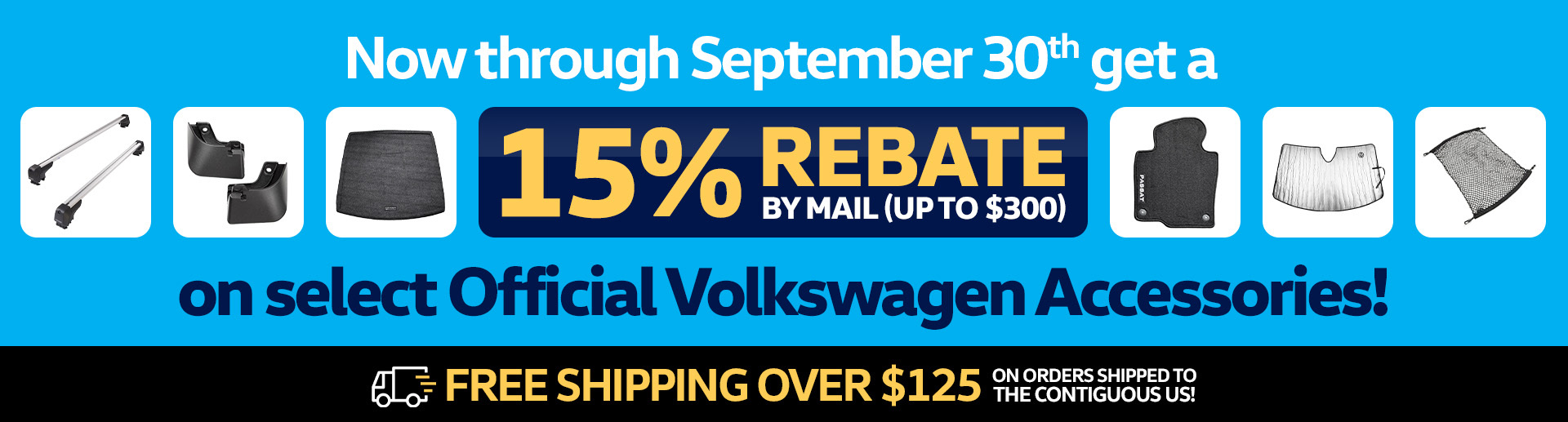 Volkswagen 15% Accessories Rebate